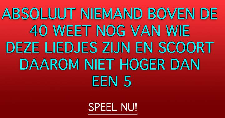 Banner for Wie zong het?