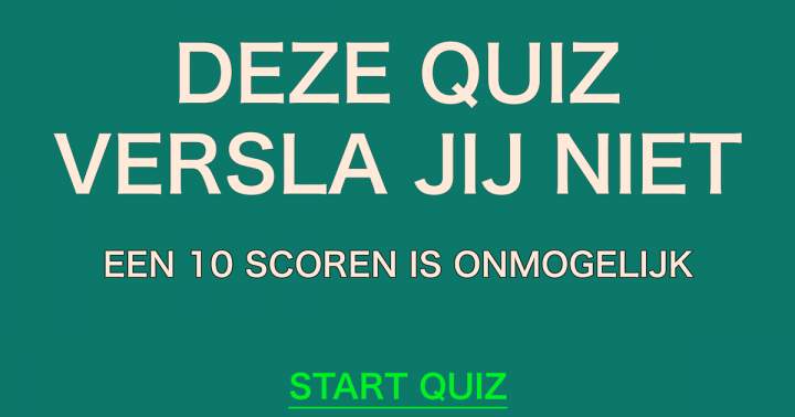 Banner for In Deze Quiz Behaal Jij Geen Succes!