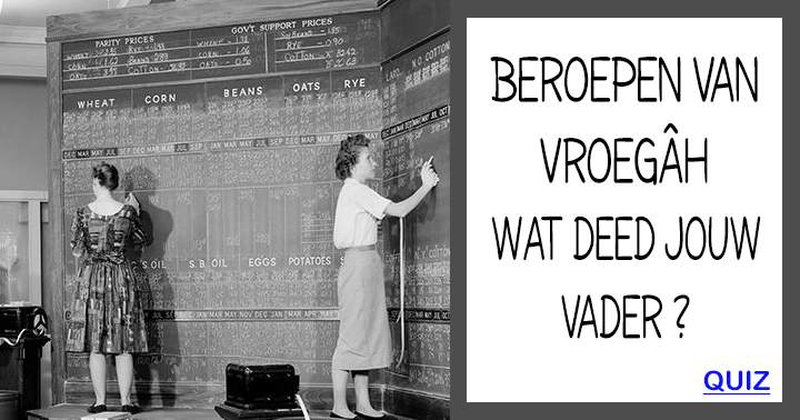 Banner for Beroepen van toen