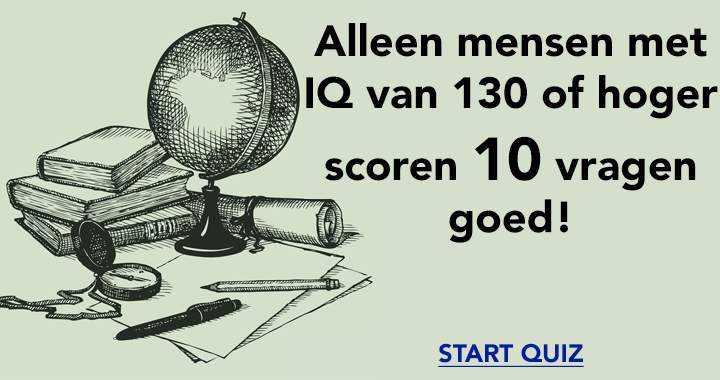 Vergis je niet in deze quiz!