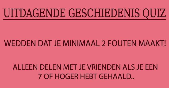 Ga jij deze uitdaging aan?