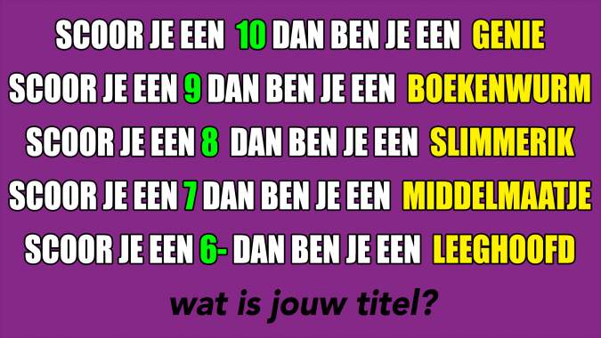 Banner for Wat is jouw Triviant Titel? 