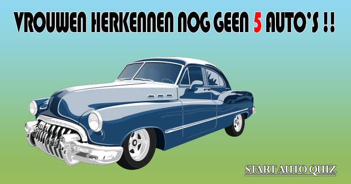 Banner for Vrouwen herkennen nog geen 5 auto's!