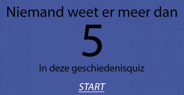 Niemand heeft er meer dan 5 goed