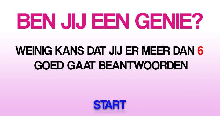 Banner for Ben Jij een GENIE?