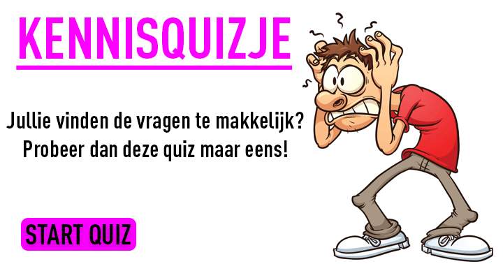 Banner for Onze quizjes te makkelijk? 