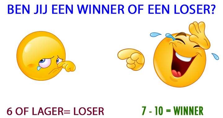 Winner of loser? Zeg 't maar...