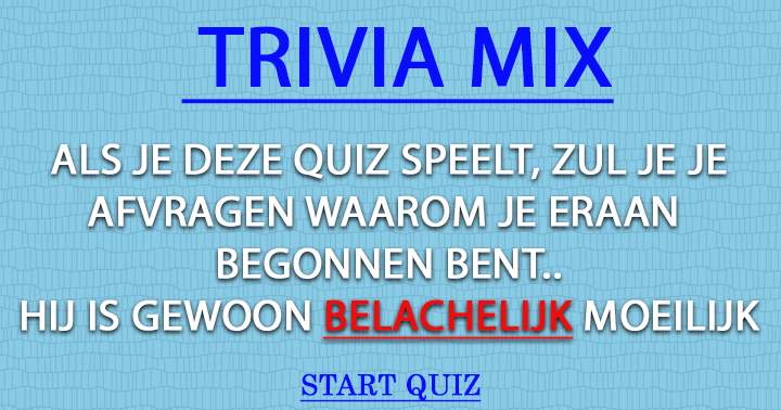 Banner for Een 'belachelijk' moeilijke quiz