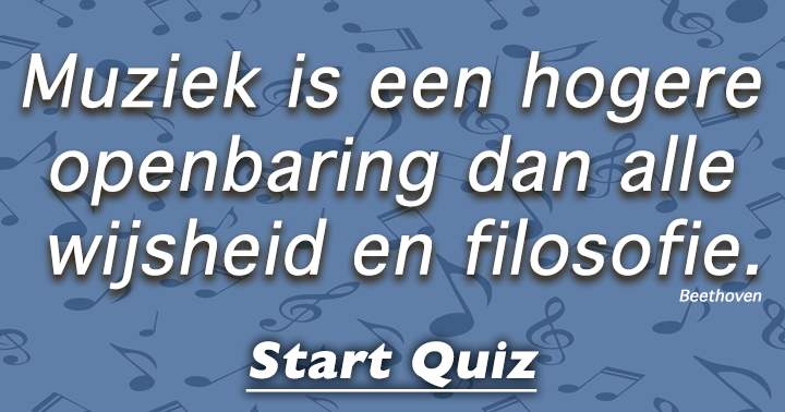 Een muziekquiz waar de helft een onvoldoende haalt!