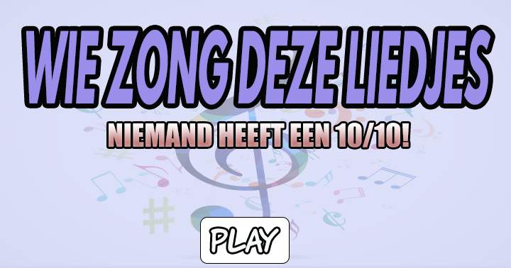 Een pittige muziekquiz