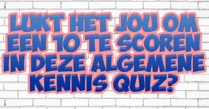 Banner for De meeste gaan de mist in bij vraag 5 in deze quiz