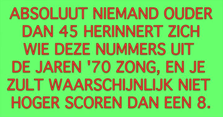 Banner for Wie Zong Deze Hits Uit De Jaren 70?