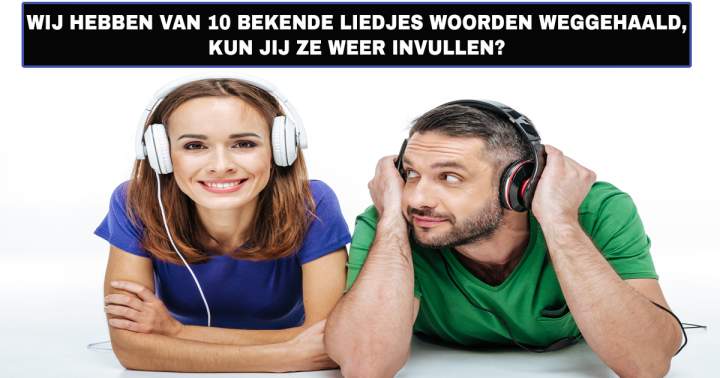 Maak jij de liedjes weer compleet?