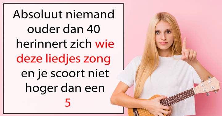 Wie zong deze liedjes?