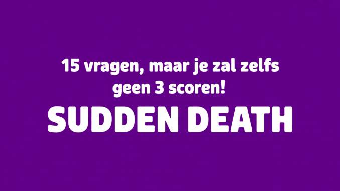Banner for Sudden Death Quiz
