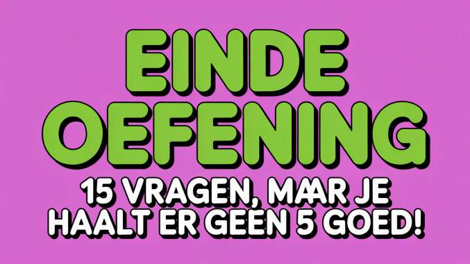 Banner for Plotseling Einde Quiz