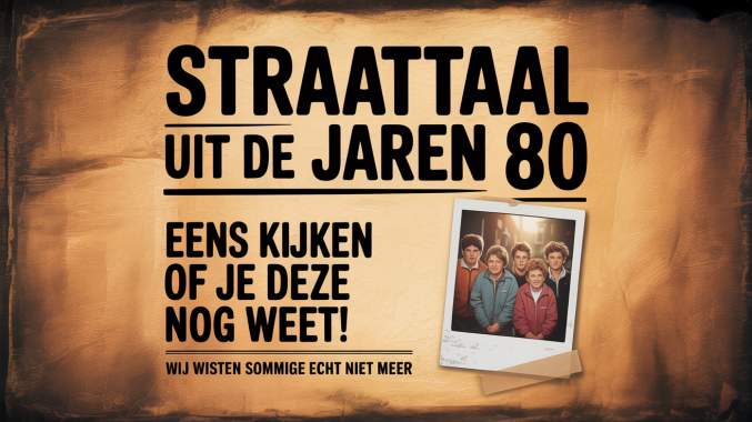 Banner for He gabber ken jij deze Jaren 80 straattaal?