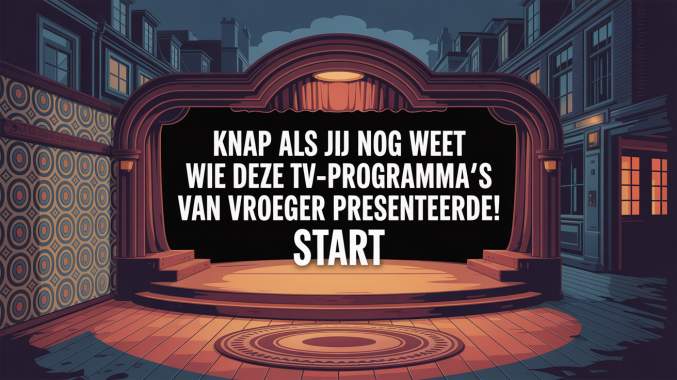 Banner for Niemand weet nog wie al deze Nederlandse TV-shows presenteerde!
