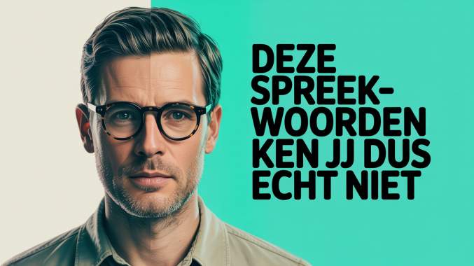 Banner for Ken jij deze grappige en rare Nederlandse spreekwoorden nog?