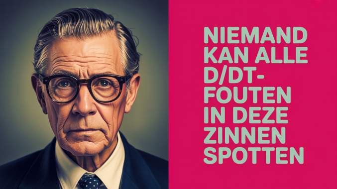 Banner for Niemand kan alle d/dt-fouten in deze zinnen spotten