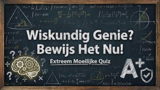 Banner for Denk jij dat je een wiskundig genie bent? Test je kennis met deze onmogelijke quiz!