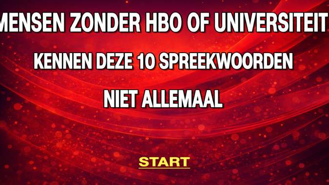 Banner for Slechts 10% van de mensen kan deze oude Nederlandse spreekwoorden juist raden!