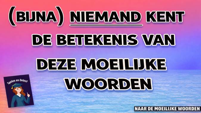 Banner for Een quiz met woorden die zelfs de slimste mensen niet kennen!