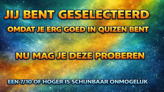 Banner for Jij Bent Geselecteerd!