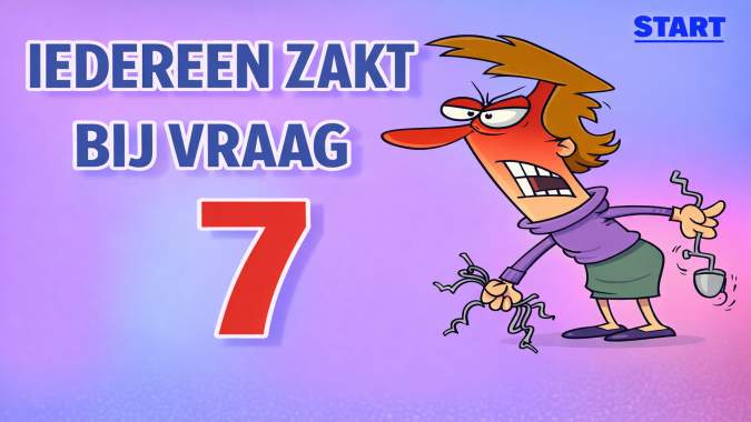 Banner for Kun jij vraag 7 correct beantwoorden?