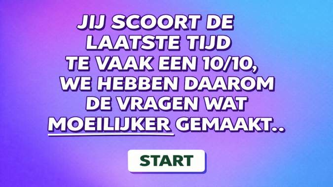 Banner for Jij scoort vaak een 10, maar lukt het met deze quiz ook?