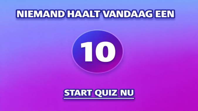 Banner for Een 10 halen is onmogelijk!