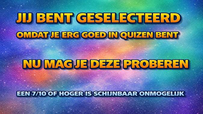 Banner for Jij Bent Geselecteerd!
