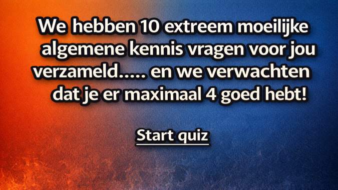 Banner for 10 algemene kennis vragen