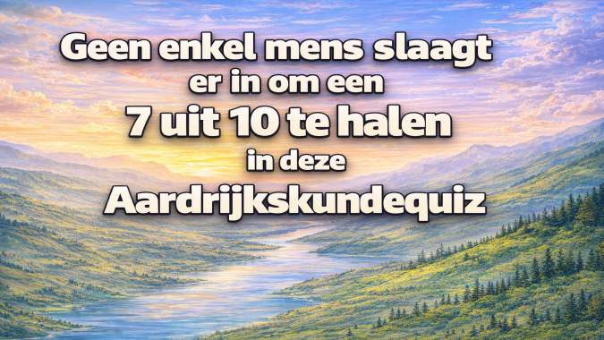 Banner for Slechts 1% van de mensen kan deze lastige geografie-quiz foutloos maken!