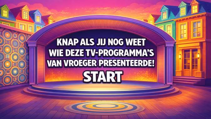 Banner for Weet jij nog wie deze oude Nederlandse TV-programma’s presenteerde?