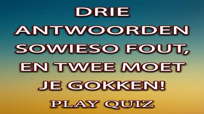 Banner for Deze quiz is veruit te lastig voor de meeste quizzers.