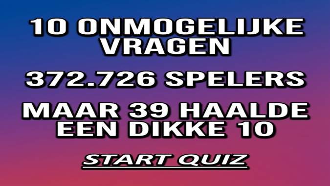 Banner for 10 onmogelijke vragen