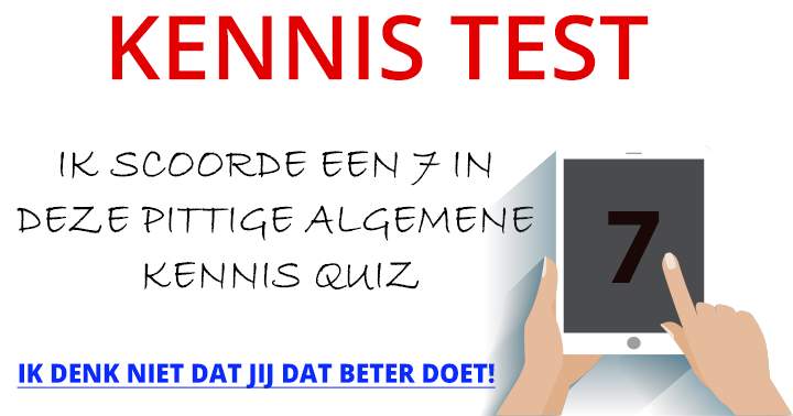 Banner for Kennis test