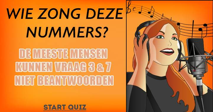 Banner for Wie zong deze hits? 