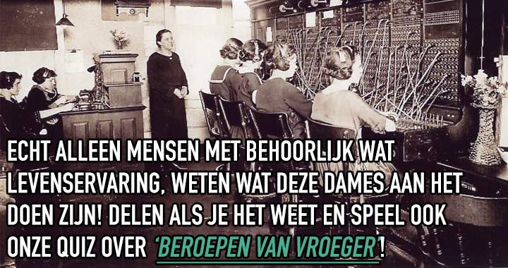 Banner for Quiz: beroepen van vroeger!