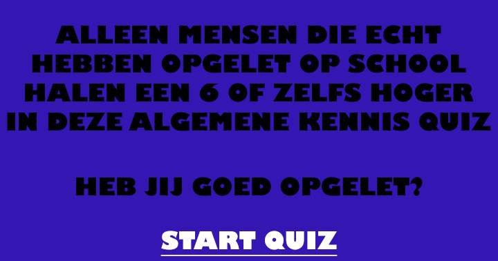 Banner for Heb jij goed opgelet op school?