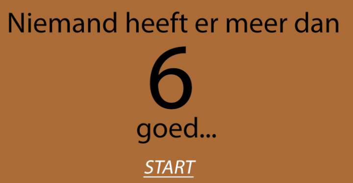 Banner for Ben jij wel slim genoeg om een 6 of hoger te halen?