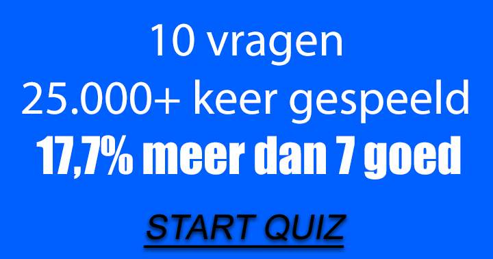 Banner for ALGEMENE KENNISQUIZ