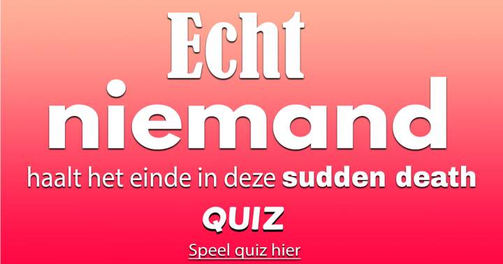 Banner for Quiz: Sudden Death