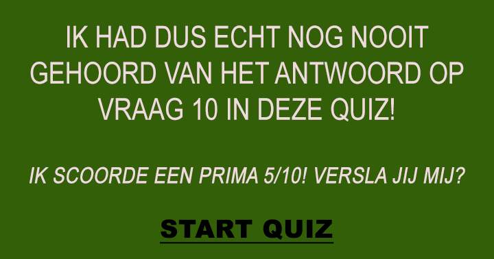 Banner for Weet jij het antwoord wel?