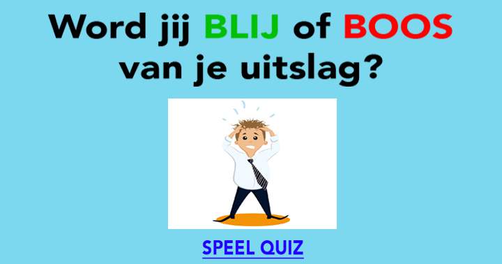 Banner for Word jij blij? Of toch boos?