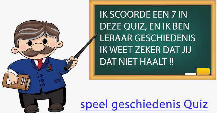 Banner for Kun jij mij verslaan in deze geschiedenis quiz?