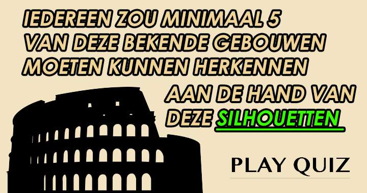 Banner for Kan jij een gebouw herkennen aan de hand van een silhouet?