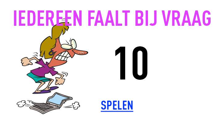 Banner for Vergis je niet in vraag 10 - hierdoor haalt niemand een 10!