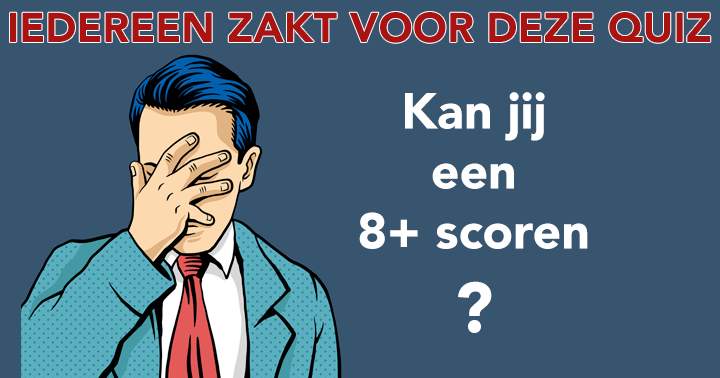 Banner for Iedereen haalt een onvoldoende in deze quiz!